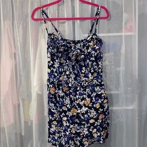 Fire Los Angeles | Blue Ruffle Floral Romper